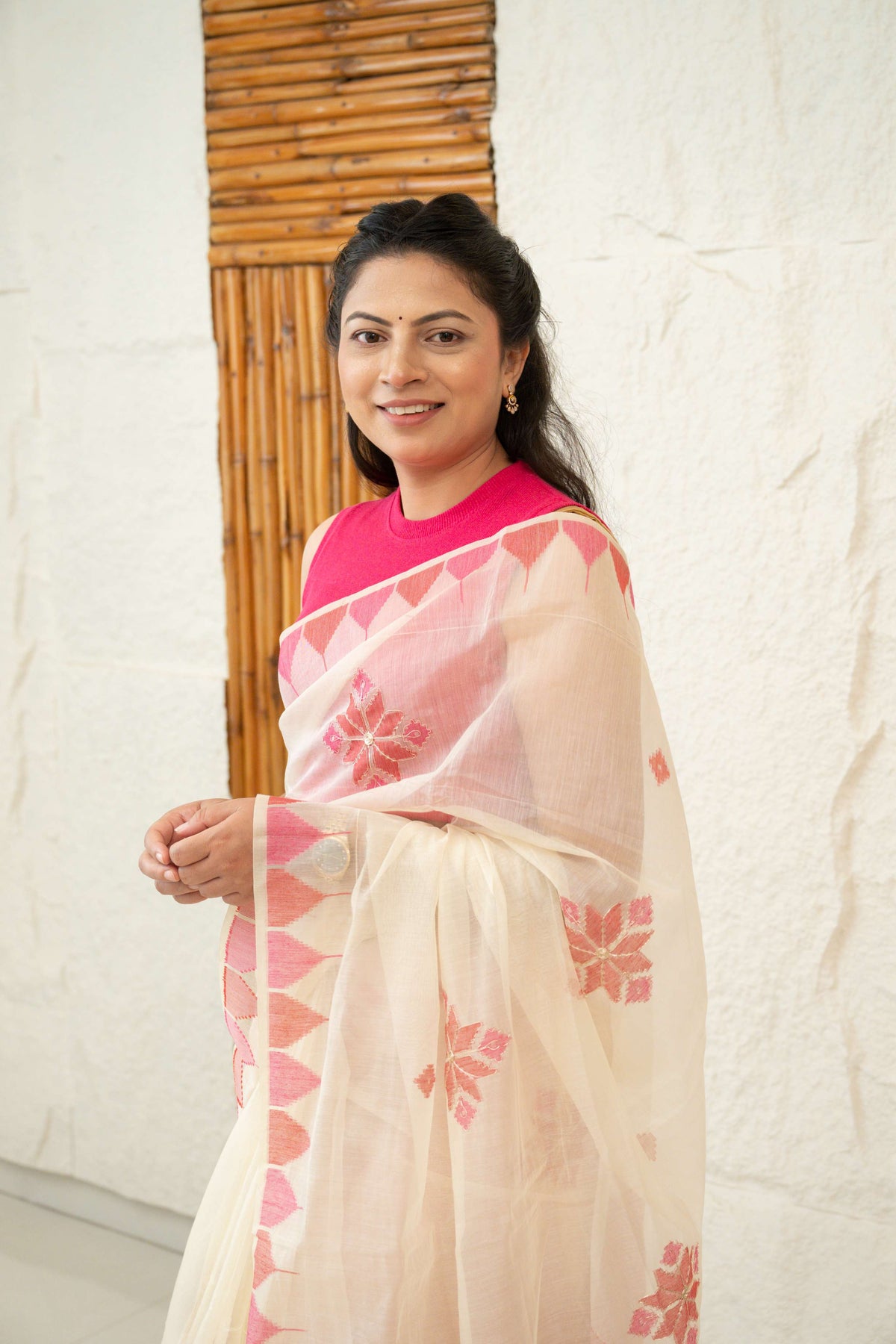 Linen Cotton Saree