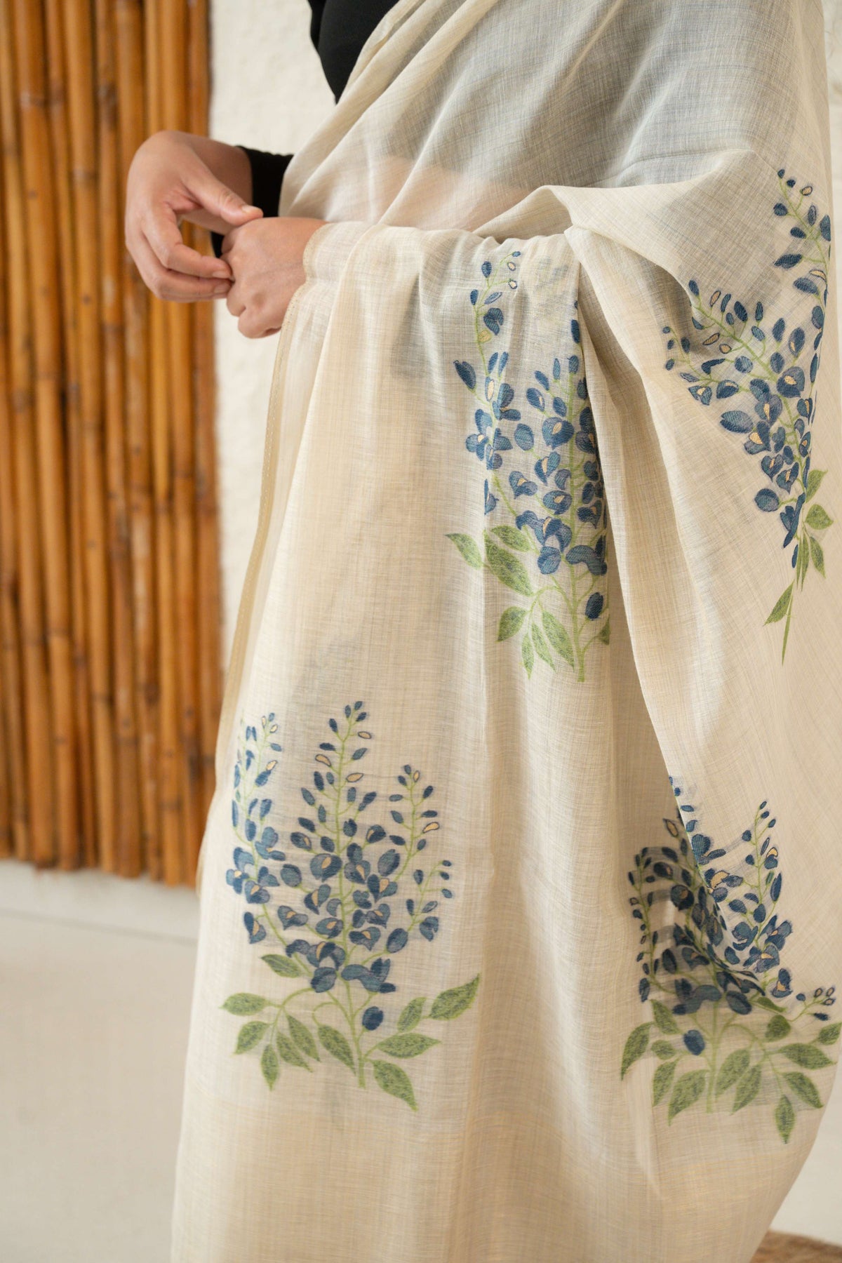Linen Cotton Saree