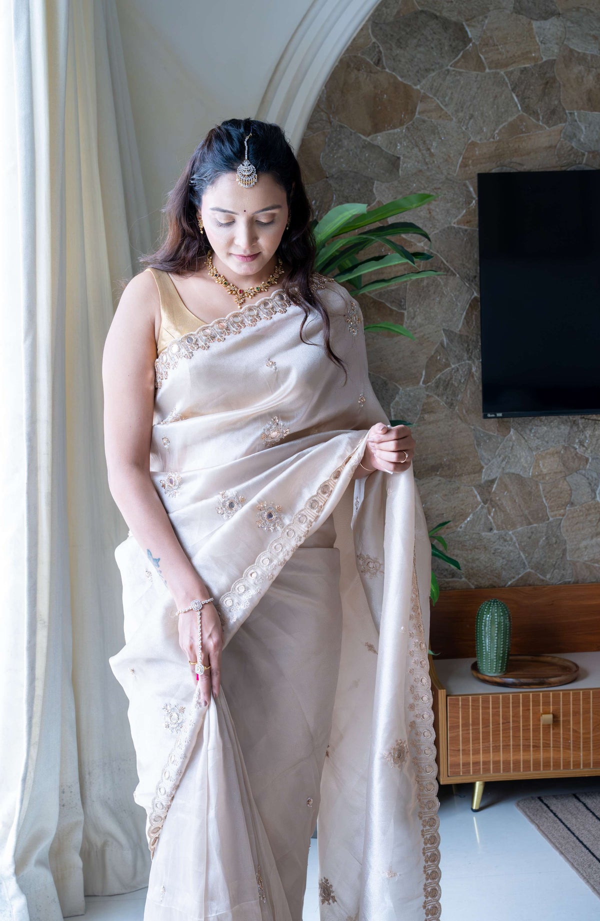 Premium Tissue Organza Saree