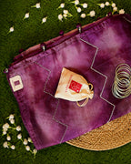Blue Shibori Organza Saree