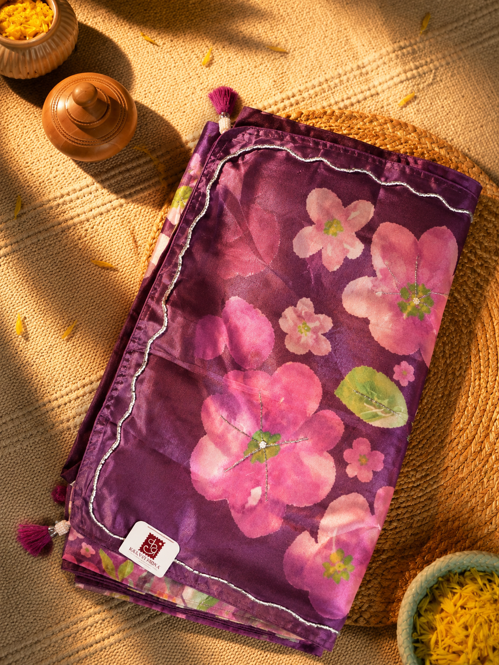 Floral Print Saree