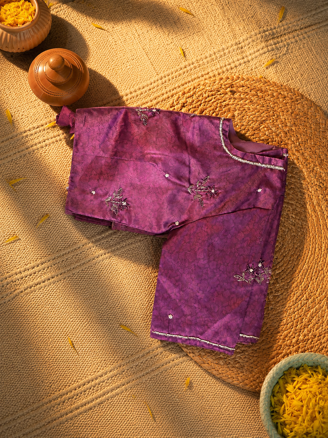 Floral Print Saree