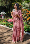 Shimmer Crepe Silk Saree