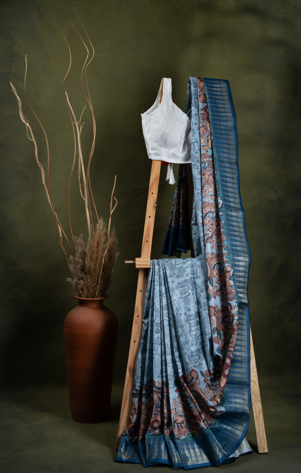 Heritage Kalamkari Saree
