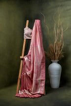 Rose Pink Kanjivaram Silk Saree