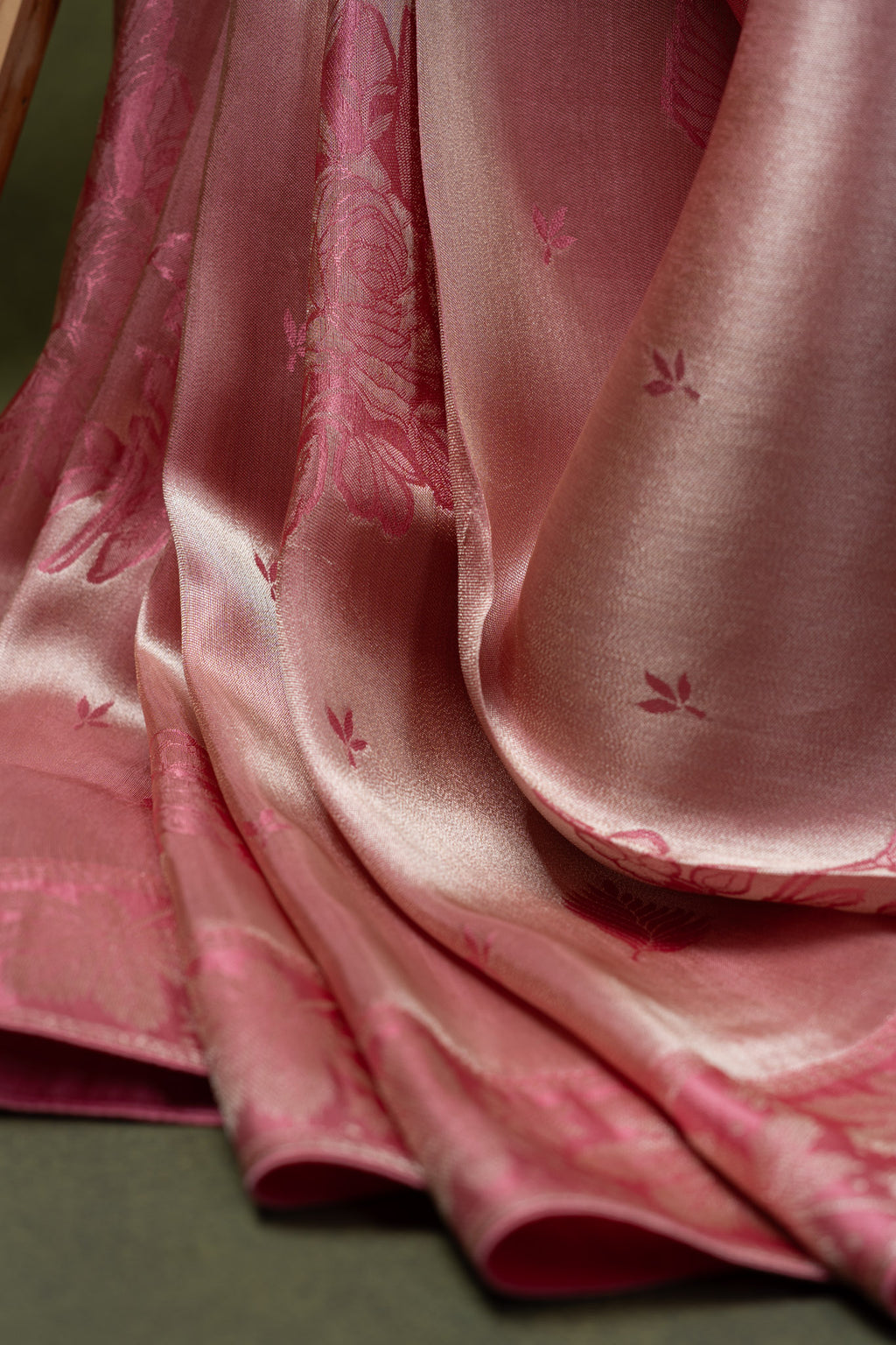 Rose Pink Kanjivaram Silk Saree