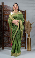 Emerald Green Silk Saree