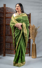 Emerald Green Silk Saree