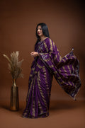 Regal Plum Banarasi Saree