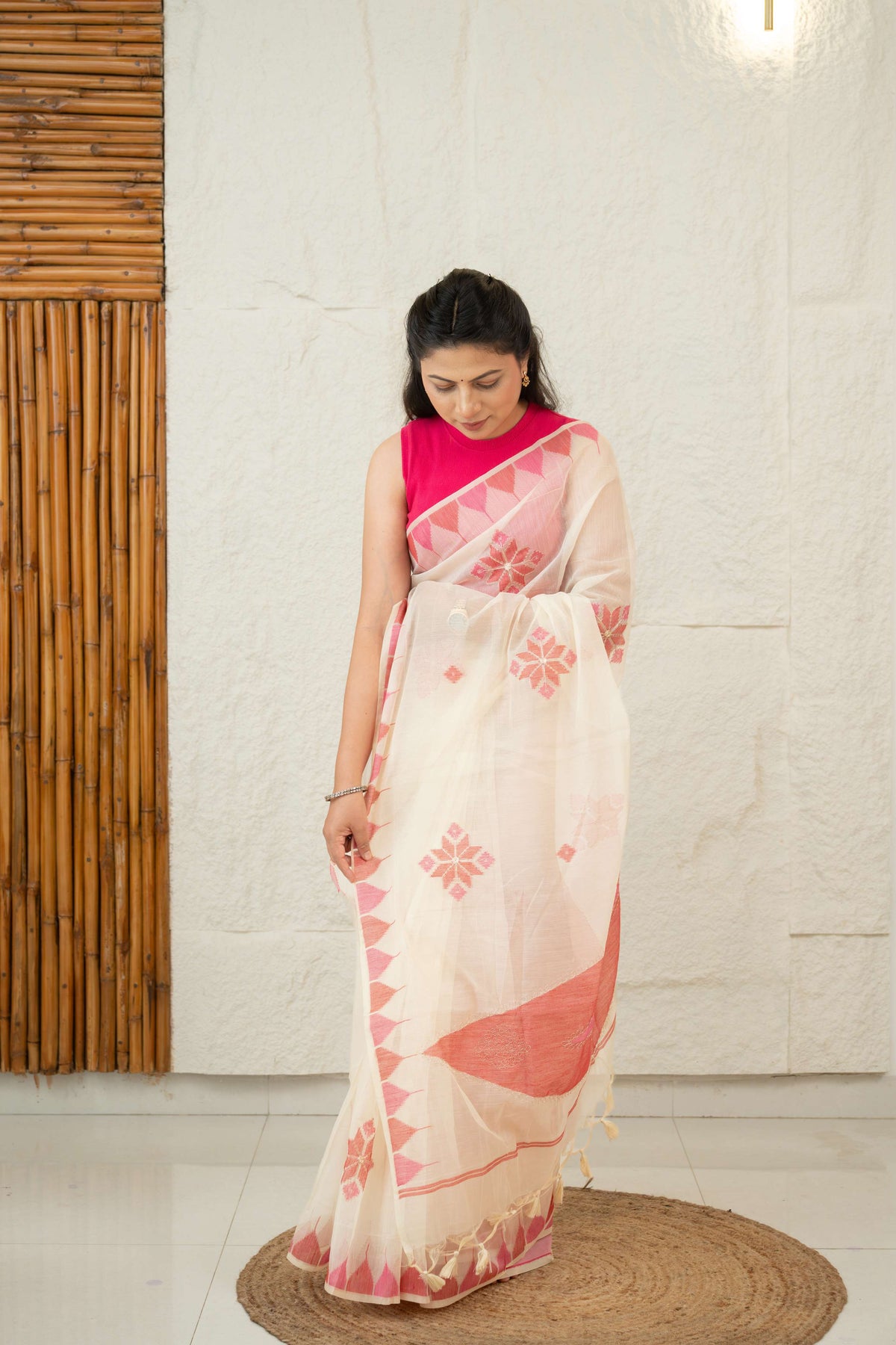Linen Cotton Saree