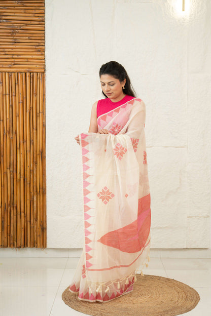 Linen Cotton Saree
