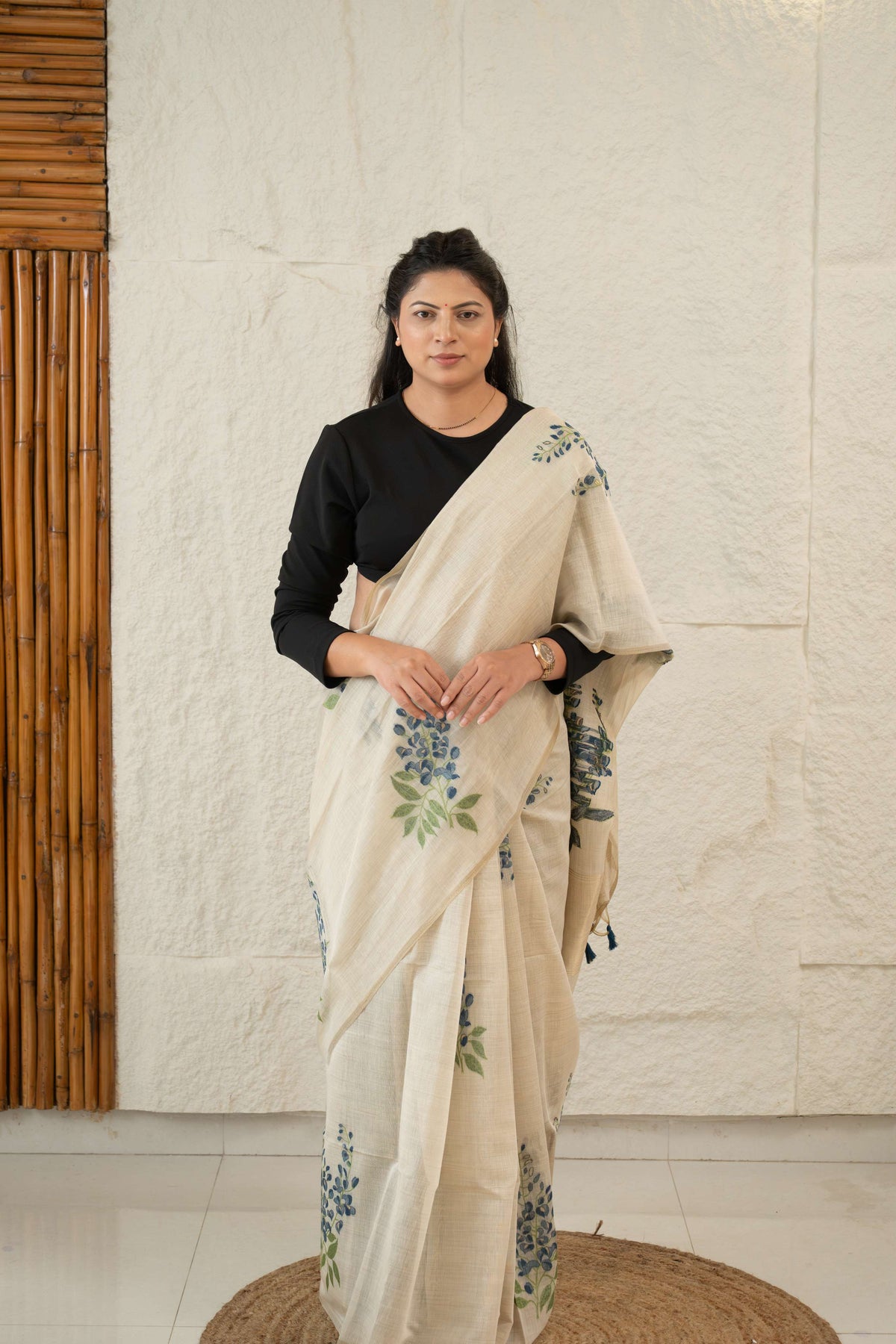 Linen Cotton Saree