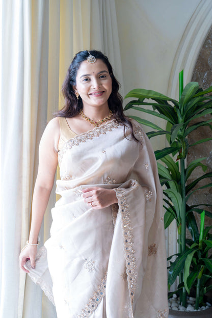 Premium Tissue Organza Saree