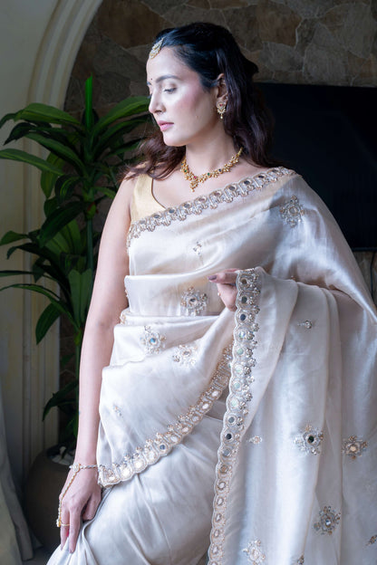 Premium Tissue Organza Saree