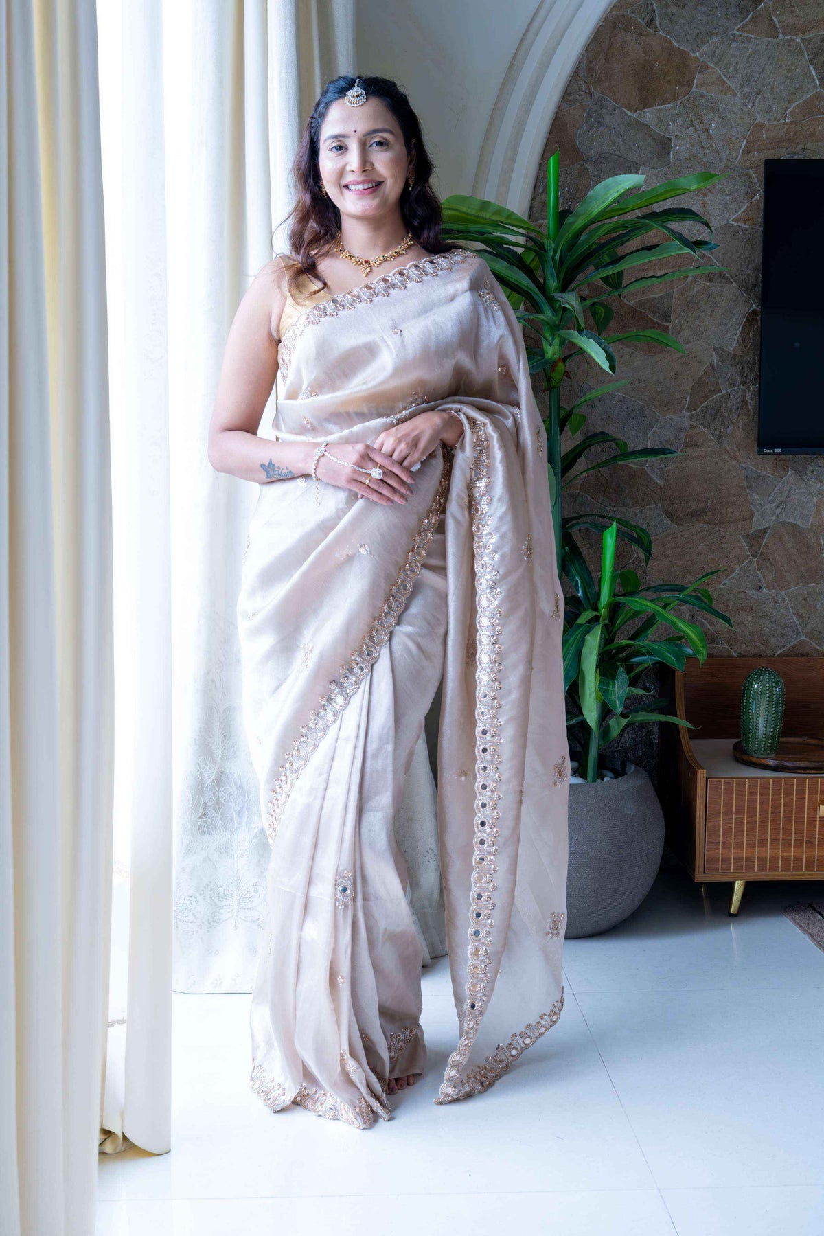Premium Tissue Organza Saree