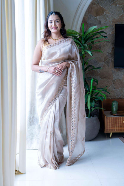 Premium Tissue Organza Saree