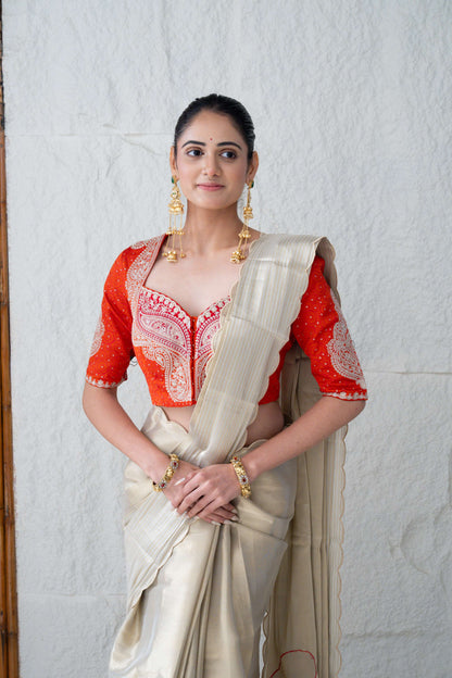 Metallic Tissue Silk Saree