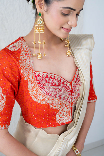 Metallic Tissue Silk Saree